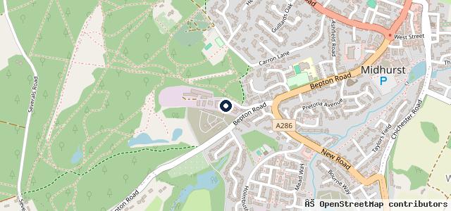 Map showing the location of Wedglen Garage