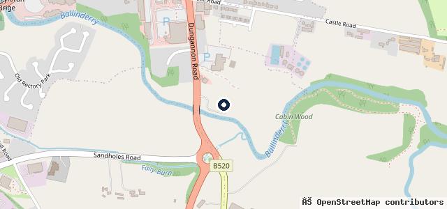 Map showing the location of TJ Hamilton & Co Cookstown