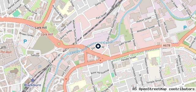 Map showing the location of Dock Street Garage