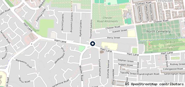 Map showing the location of North East Auto Services Hartlepool