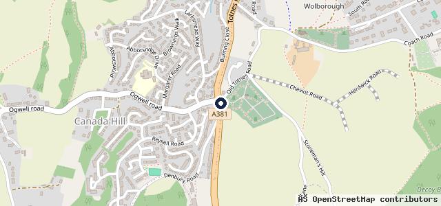 Map showing the location of Denbury Diesels Ltd