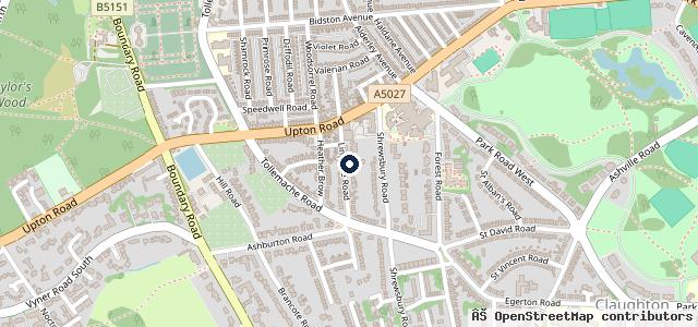 Map showing the location of R&S Services RAC Approved Garage