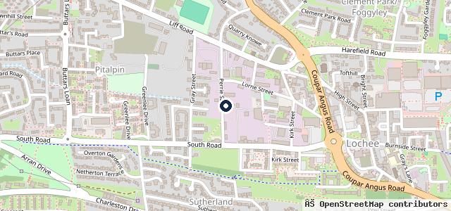Map showing the location of Perrie Street Auto Centre