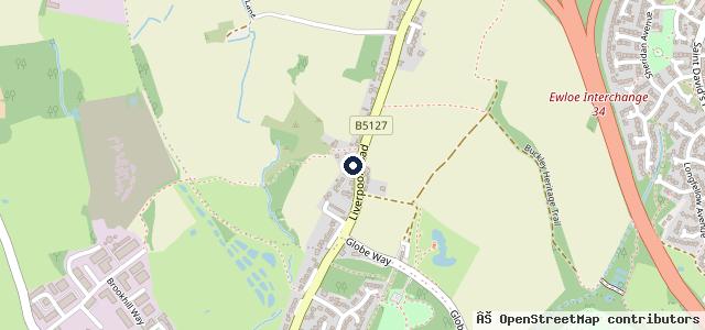Map showing the location of Ewloe Hall Motors