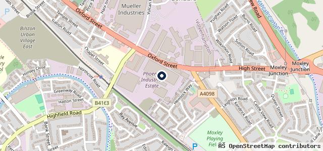 Map showing the location of First Point Automotive