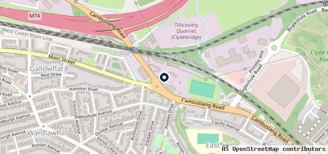 Map showing the location of First Stop Tyre & Exhaust