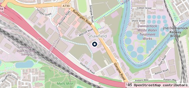 Map showing the location of D&G Autocare