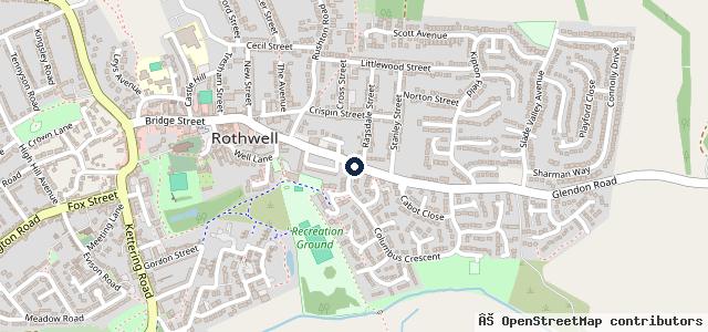 Map showing the location of Glendon Road Garage