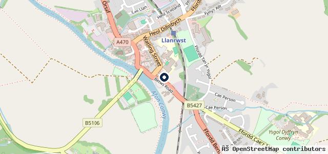 Map showing the location of Gwydyr Garage Ltd
