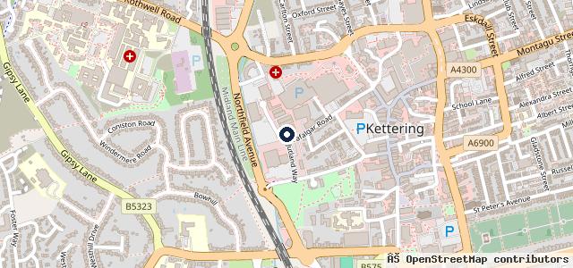 Map showing the location of Halfords Autocentre