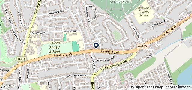 Map showing the location of J P Motors