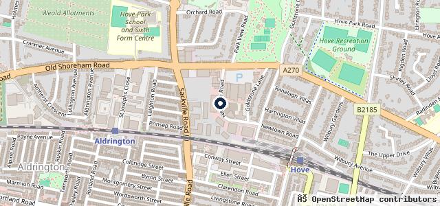 Map showing the location of Webuycars-sussex.com, Hove branch