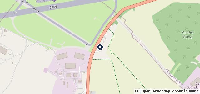 Map showing the location of Kemble M O T Centre Ltd