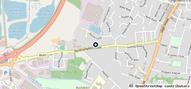 Map showing the location of Winslow Ford