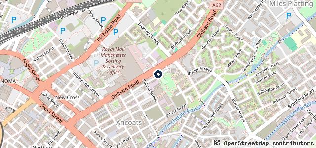 Map showing the location of B&C Motorcycles