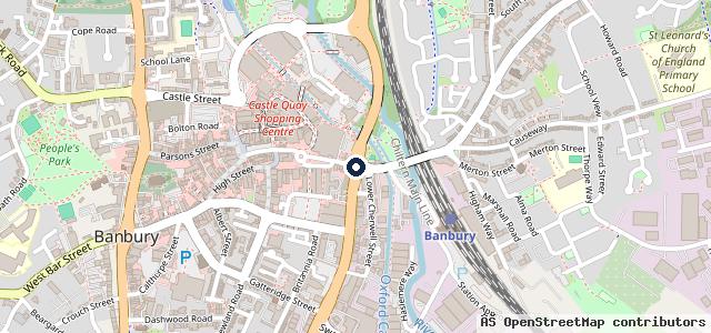 Map showing the location of Kwik Fit