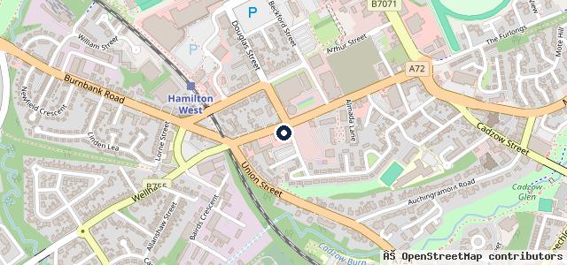 Map showing the location of Douglas Park MINI Hamilton