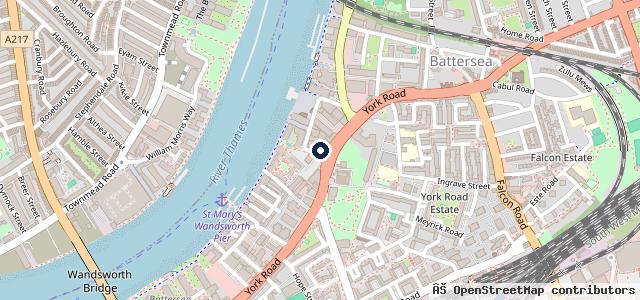 Map showing the location of Lookers Volkswagen Battersea