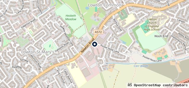 Map showing the location of East Lancs Auto Company