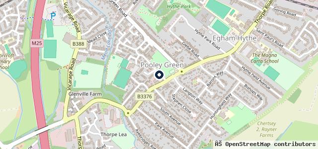 Map showing the location of Magna Carta MOT & Repair