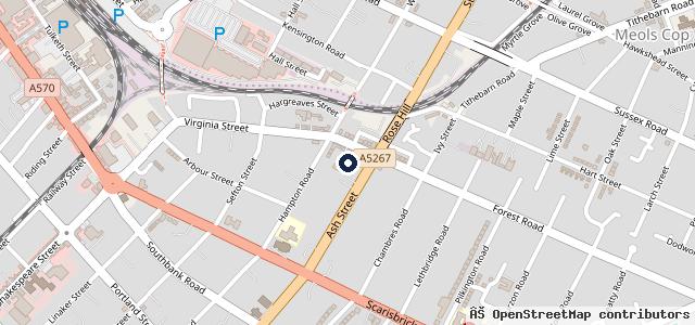 Map showing the location of McCains Car Services Ltd
