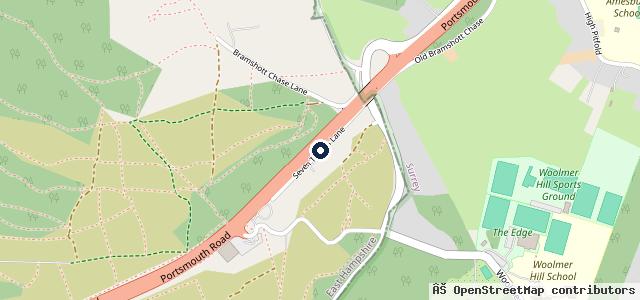 Map showing the location of Mercedes-Benz of Hindhead