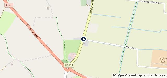 Map showing the location of Mill Hill Garage