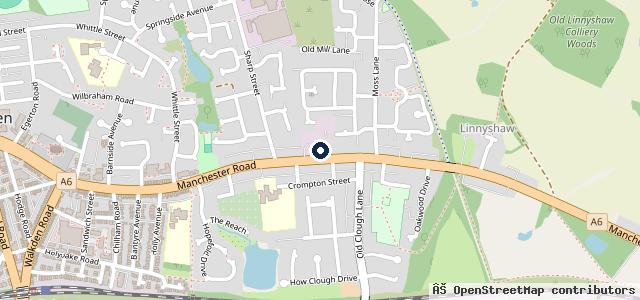Map showing the location of Walkden M O T Centre