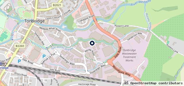 Map showing the location of MOTEST Tonbridge