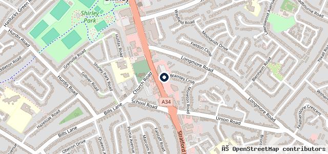 Map showing the location of Plume Tyre Service