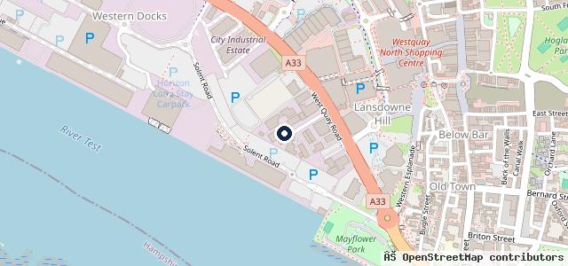 Map showing the location of Express Mot | Southampton