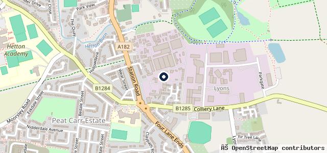 Map showing the location of M&A Automotive vehicle repairs