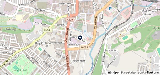 Map showing the location of West Yorkshire breakers
