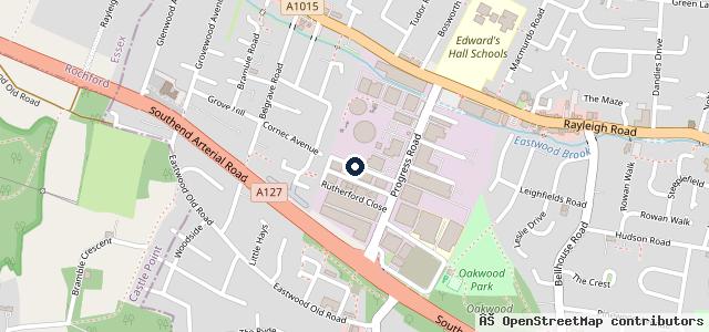 Map showing the location of Progress Road MOT & Service Centre
