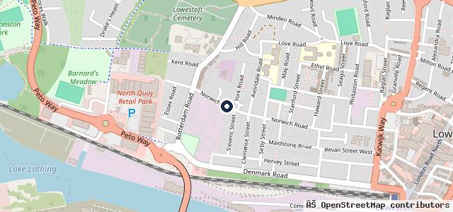 Map showing the location of Norwich Road Industrial Estate