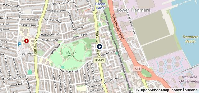 Map showing the location of Park Garage