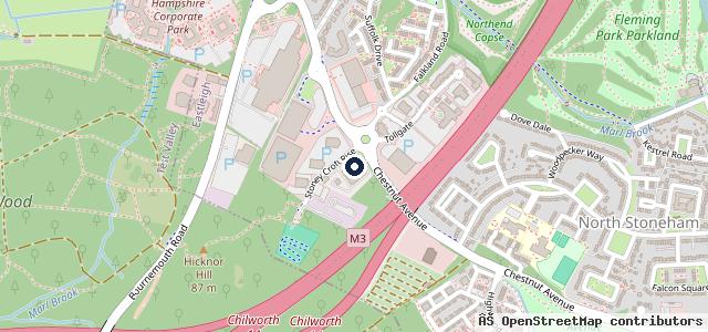 Map showing the location of Partridge of Hampshire BMW