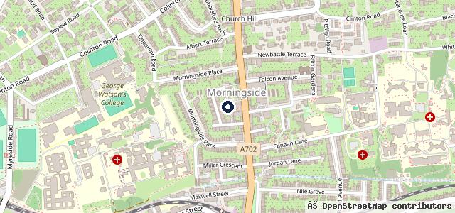 Map showing the location of P R Motor Engineers