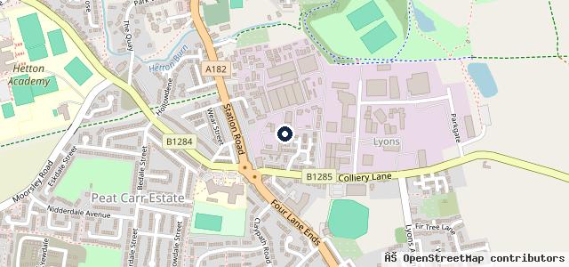 Map showing the location of Hbrc