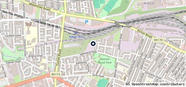 Map showing the location of Liverpool Tyres