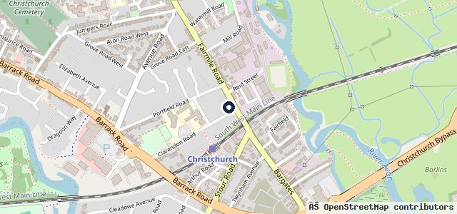 Map showing the location of Priory Motor Works