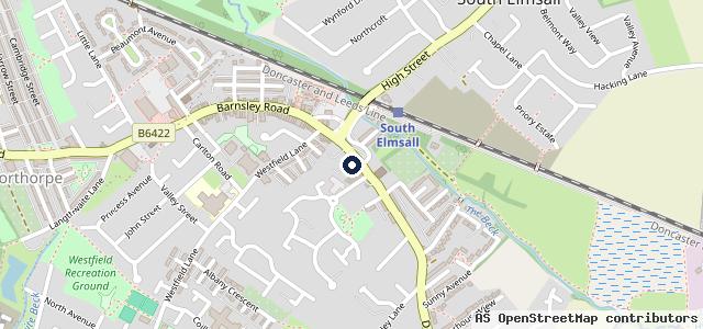 Map showing the location of R & D Autos