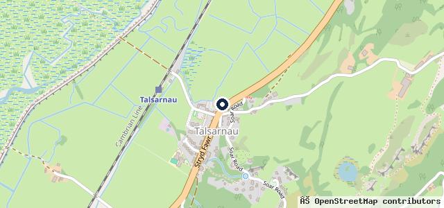 Map showing the location of R J Williams Honda Talsarnau
