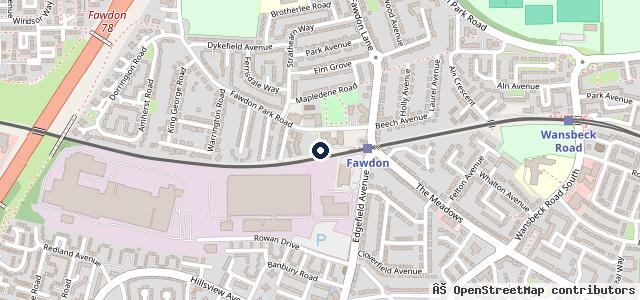Map showing the location of Regent Garage