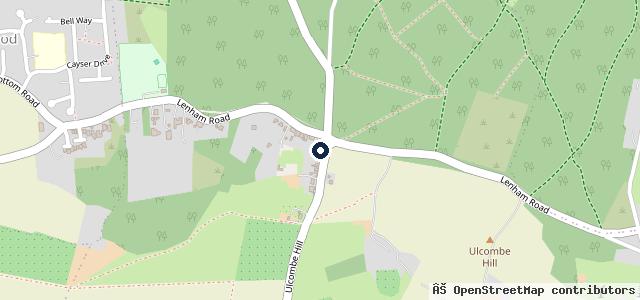 Map showing the location of Wents Service Station