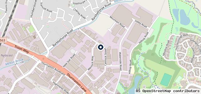 Map showing the location of RG Motors Leicester ltd