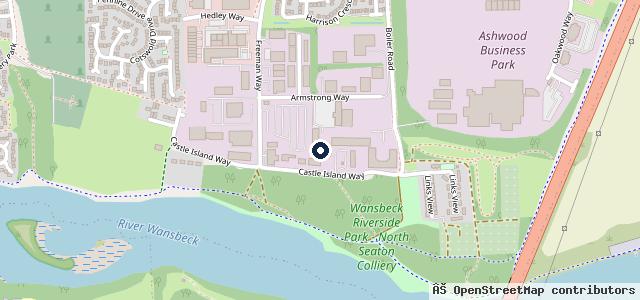 Map showing the location of Richard Hardie Ashington