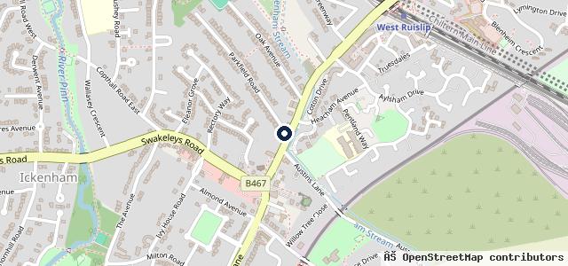 Map showing the location of S & R Autos