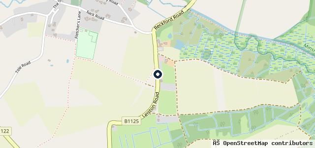 Map showing the location of The Garage