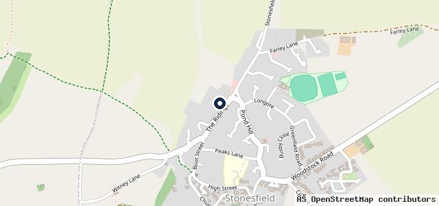 Map showing the location of Stonesfield Garage